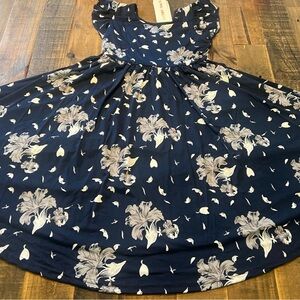 Dot Dot Smile size 8/10 girls floral Empire twirl dress new